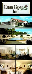 Kissimmee, FL Florida  CASA ROSA INN  Hotel/Motel/Pool ROADSIDE  4X9 Postcard