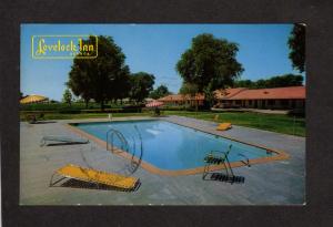 NV Lovelock Inn Motel Nevada Pool View Postcard