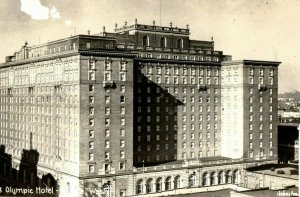 Vintage RPPC 1108 Olympic Hotel, Seattle, WA Postcard P169