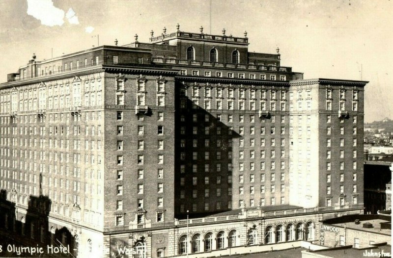 Vintage RPPC 1108 Olympic Hotel, Seattle, WA Postcard P169 