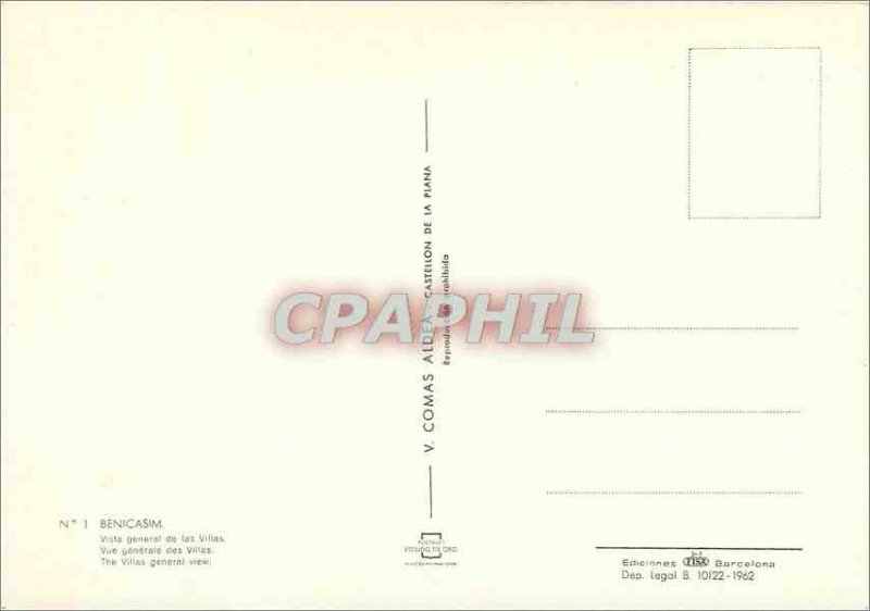 Modern Postcard General view of Benicassim Villas