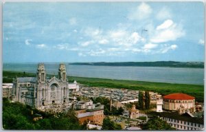 VINTAGE POSTCARD PILGRIMAGE CENTER ST. ANNE DE BEAUPRE QUEBEC CANADA 1961