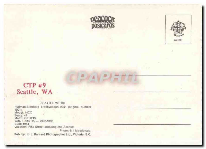 Modern Postcard SEATTLE METRO