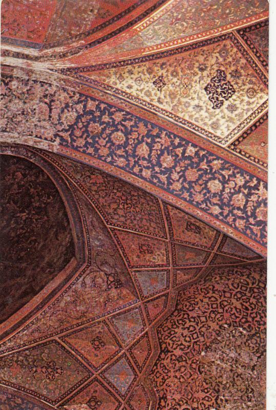 Iran Isphahan Tchehel Sotoon`s Mosque Ceiling