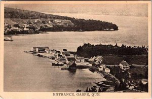 Postcard AERIAL VIEW SCENE Gaspe Quebec QC AK6227