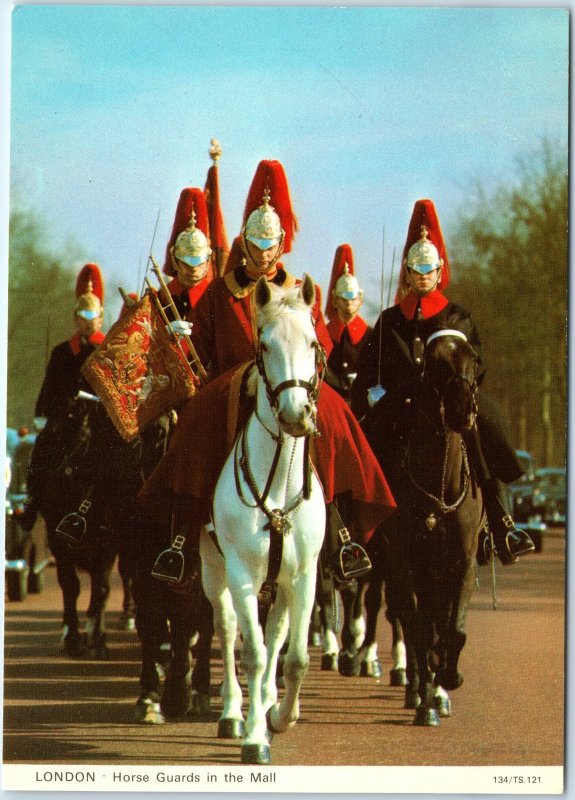 c1970s London, England Horse Guards in The Mall Cavalry Parade Chrome 4x6 PC M19