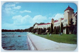 c1960's Our Lady Of The Lake Seminary Lake Wawasee Indiana Unposted Postcard 