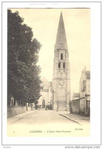 Auxerre (Yonne), France, 1900-1910s: L'Eglise Saint-Germain