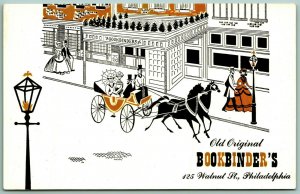 Old Original Bookbinder's Restaurant Philadelphia PA UNP Chrome Postcard G10
