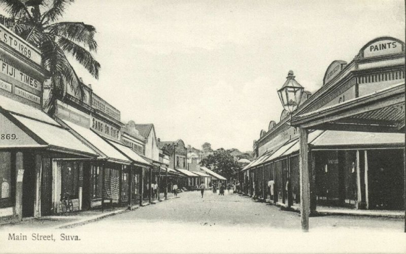 fiji islands, SUVA, Main Street, Shops (1910s) Gus. Arnold