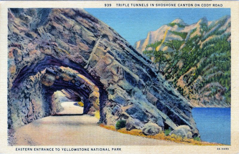 [ Linen ] US Wyoming Yellowstone - Triple Tunnels