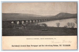 Harrisburg Pennsylvania PA RPPC Photo Postcard Rockville Bridge Scene c1905's