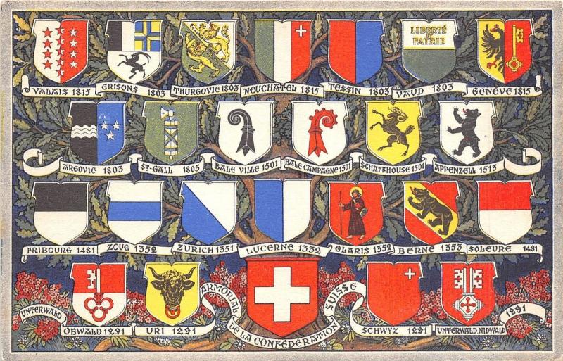 BR36482 Armorial de la Confederation Suisse      Switzerland