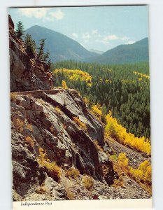 Postcard Shelf section Independence Pass Colorado USA