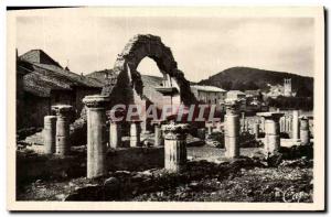 Old Postcard Vaison La Romaine Colonnade Arc New Excavations