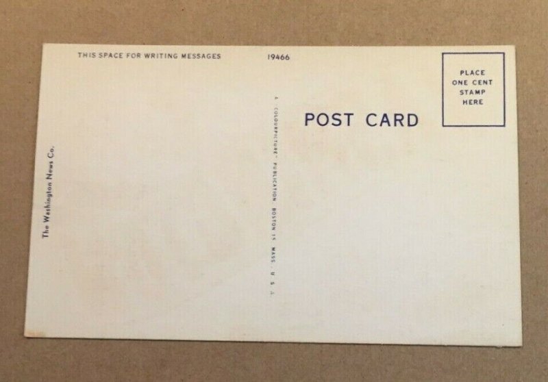 VINTAGE UNUSED ,01 LINEN POSTCARD - WASHINGTON, D.C.