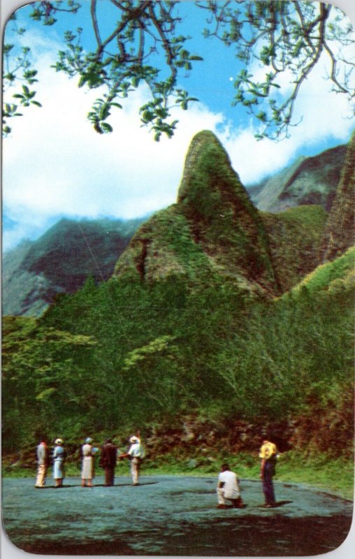 Postcard Hawaii Maui Iao Needle