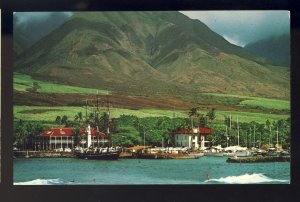 Lahaina, Maui, Hawaii, Postcard, Picturesque Boat Harbor