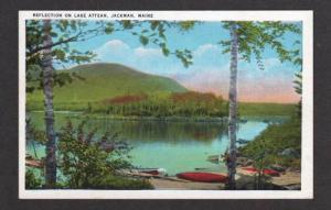 ME View of Lake Attean in JACKMAN MAINE Postcard PC