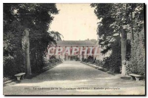 Old Postcard Chateau de Malmaison Rueil main entrance