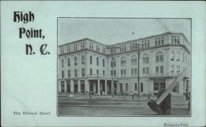 High Point NC The Elwood Hotel c1905 Postcard