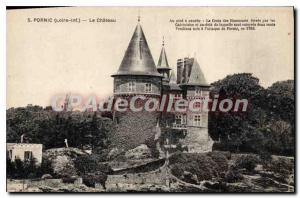 Postcard Ancient Pornic Loir Inf the castle at the foot left Cross raised by ...