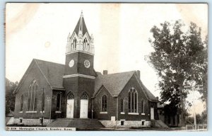 KINSLEY, KS Kansas  METHODIST CHURCH 1910  Edwards County Postcard