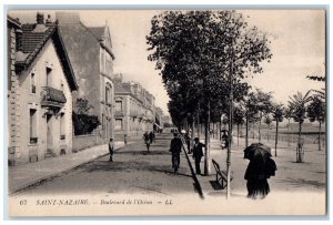 Saint Nazaire France Postcard Boulevard De L'Ocean c1910 Antique Unposted