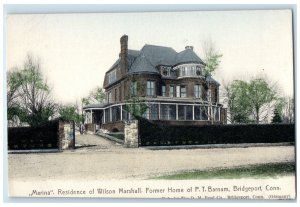 c1905 Marina Residence Wilson Marshall Barnum Bridgeport Connecticut CT Postcard