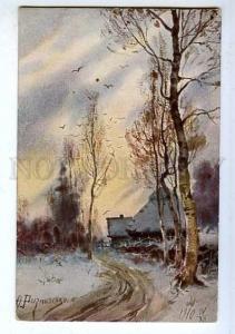 183688 RUSSIA REZNICHENKO Winter twilight vintage Richard #576