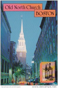 Massachusetts Boston The Old North Church And Lanterns