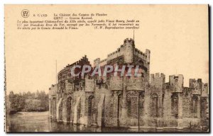 Old Postcard Belgium Ghent Castle of the Counts of Flanders