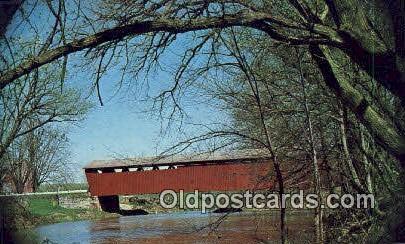 Parker Bridge, Wyandot Co, OH USA Covered Bridge Unused 