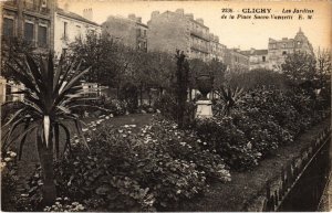 CPA CLICHY Les Jardins de la Place Sacco-Vanzetti (1323008)