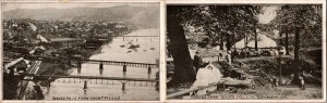 Bi-Fold Out Postcard Morada Park and Beaver Falls, Pennsylvania~131178