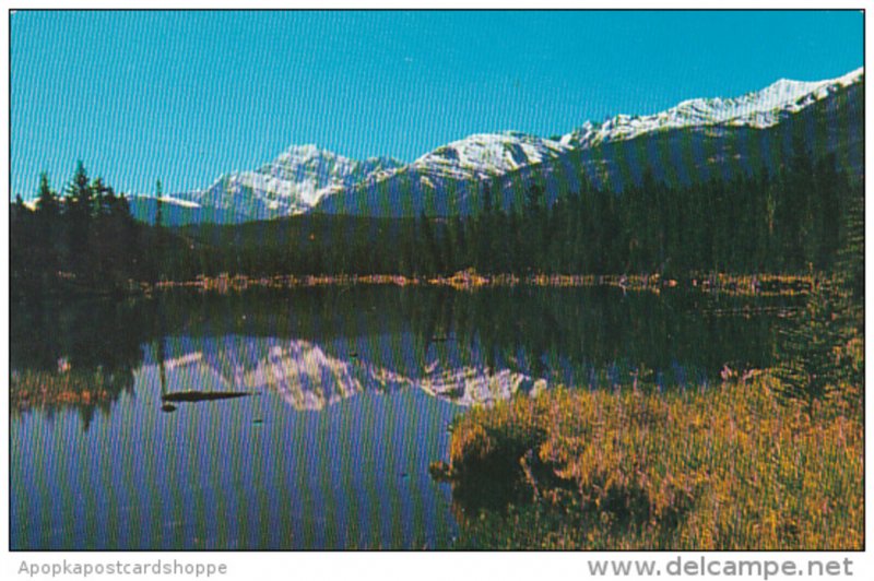 Canada British Columbia Vancouver Mount Cavell And Lac Beauvert