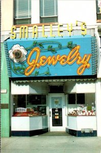 Ogden, UT Utah  SMALLEY'S JEWELRY Store Advertising~Window Display 1980 Postcard
