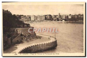 Old Postcard Dinard Sluys Beach and Promenade des Allies