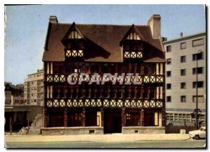 Postcard Modern Colors and Light of France Normandy Caen Calavados Maisan Qua...