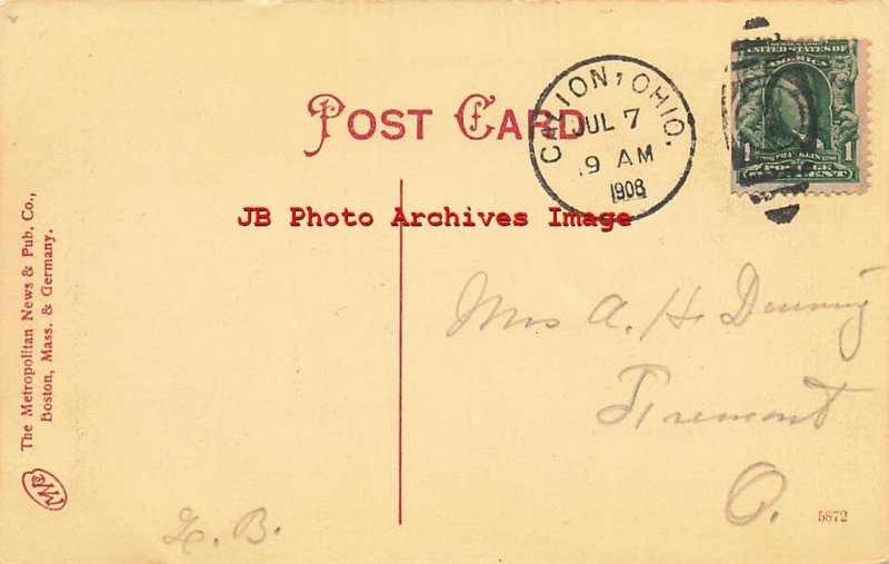 OH, Galion, Ohio, South Main Street, 1908 PM, Metropolitan News Pub No 5872