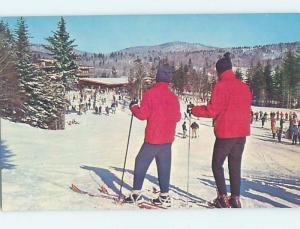Unused Pre-1980 SKIING TOWARDS THE CHALET Stamford New York NY ho8297