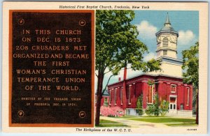 c1940s Fredonia, NY First Baptist Church Women's Christian Temperance Union A328