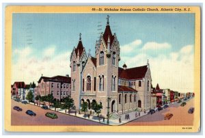 1947 St. Nicholas Roman Catholic Church Chapel Atlantic City New Jersey Postcard