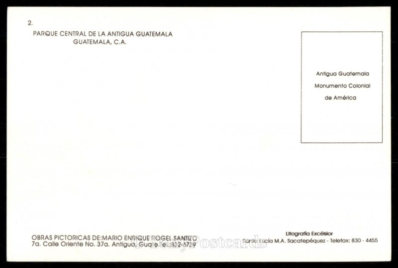 Parque Central De La Antigua Guatemala