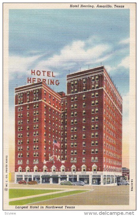 Hotel Herring, Amarillo, Texas, 1930-40s