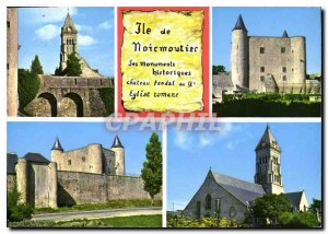 Modern Postcard The Vendee tourist island of Noirmoutier Chateau feudal IX Ro...