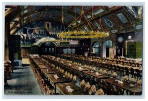 c1910's Munchen Konigl Hofbrauhaus Festsaal Germany, Interior View Postcard 