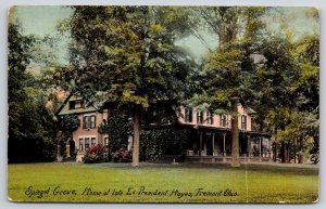 Fremont Ohio~Spiegel Grove Home of President Hayes~Vintage Postcard