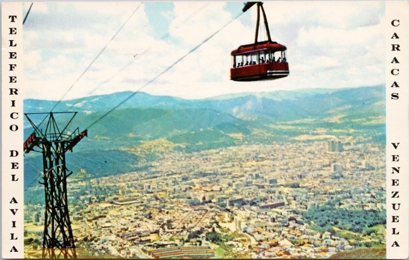 Caracas Venezuela Teleferico Del Avila Tram Gondola Unused Vintage Postcard H23