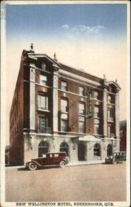 Sherbrooke Quebec Hotel & Car c1920s Postcard